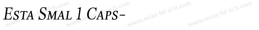 Esta Smal 1 Caps字体转换